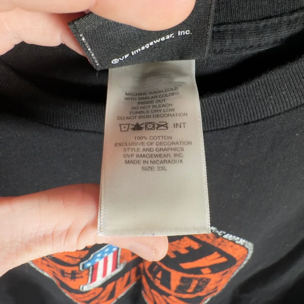 Vintage Harley Davidson‎ Chicago Windy City #1 Dad Shirt Black 2XL Feb 2005 55X3